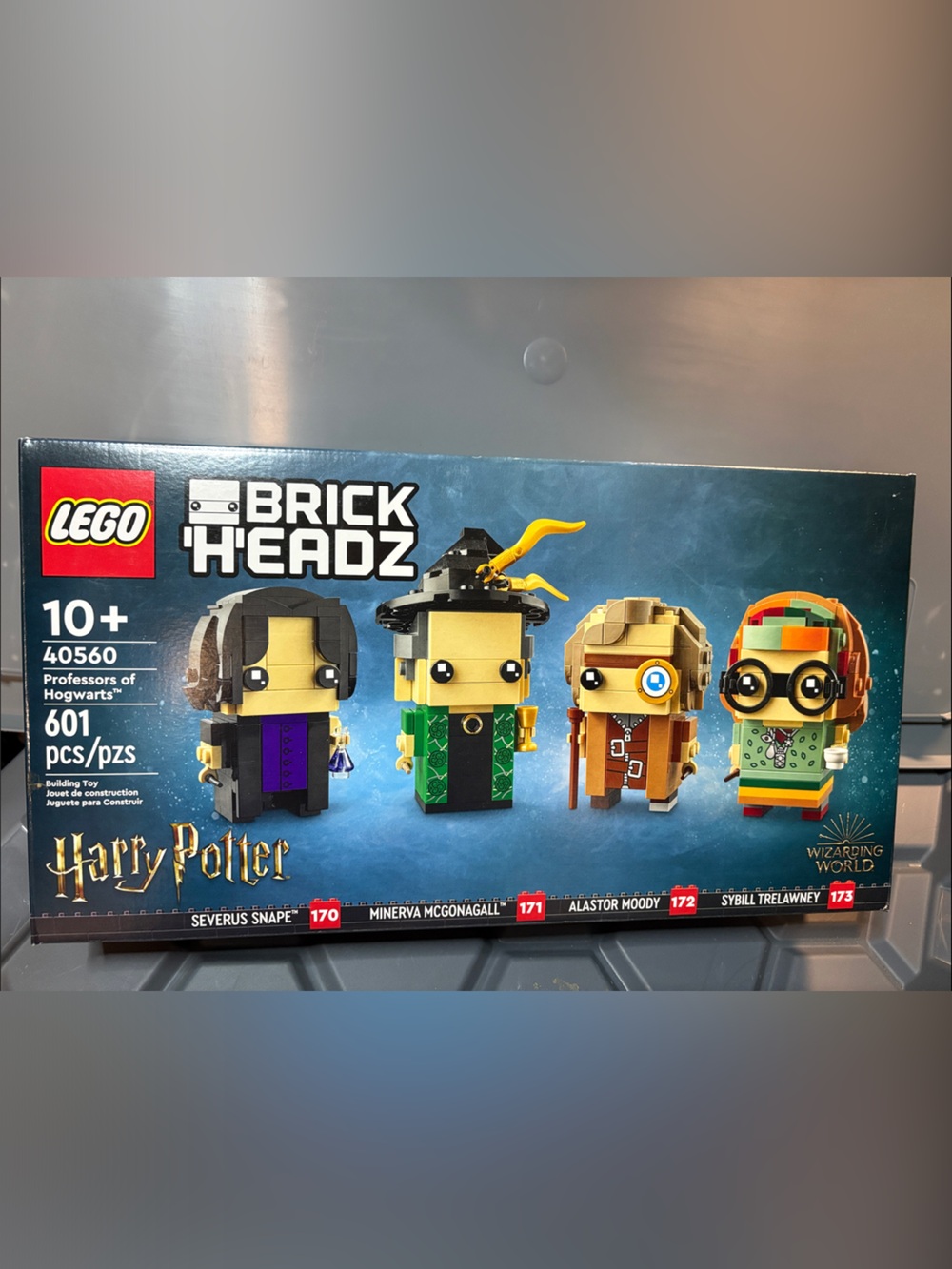 Lego BrickHeadz Harry Potter Figures in Green, Yellow, Purple, Tan and Orange